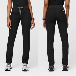 Figs Black Yola Skinny Scrub Pants. Size Small